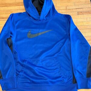 Nike Royal Blue Hoodie with Black Swoosh